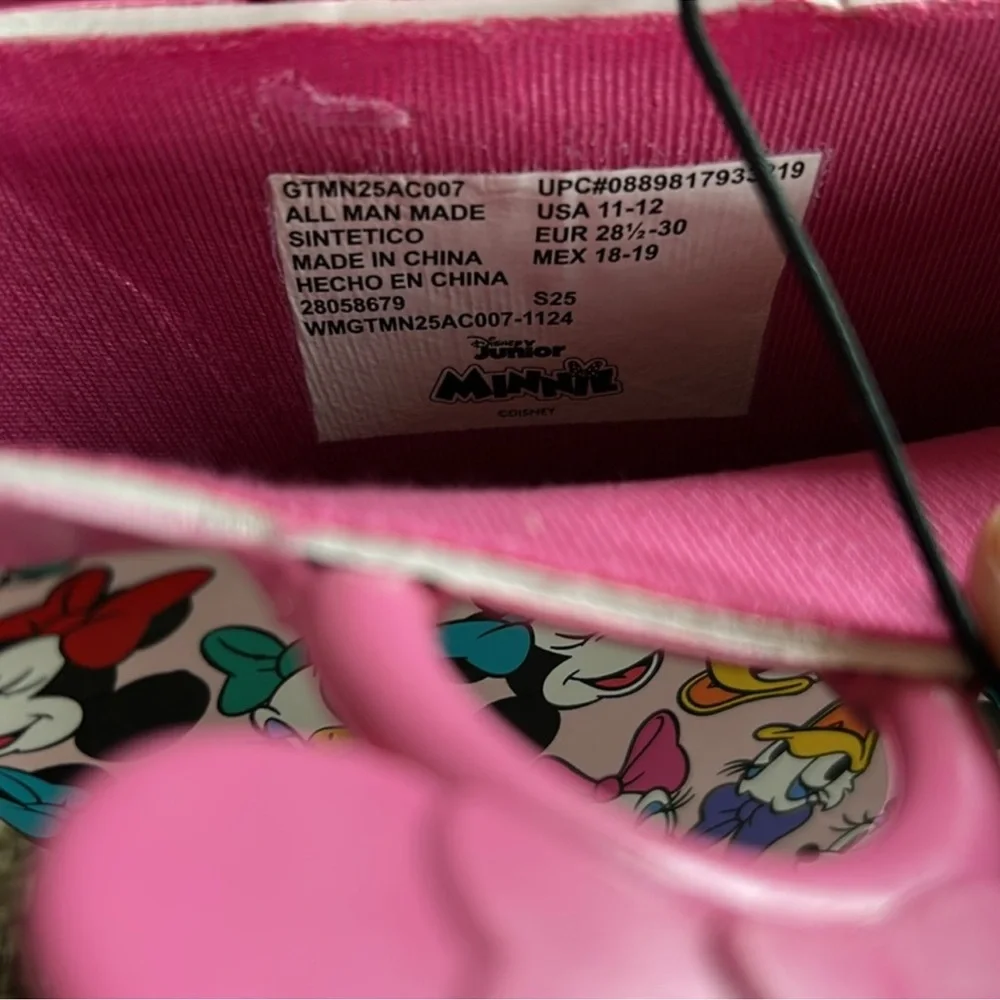 Disney Pink Minnie Mouse Kids Rain Boots